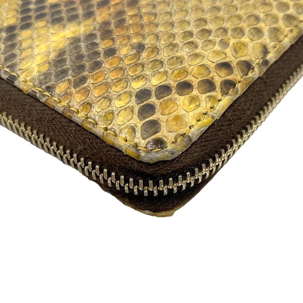 Gucci Double GG Zip Wallet Python Long Compartment - image 13